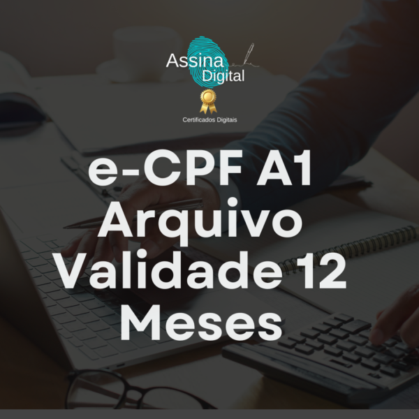 e-CPF A1 Arquivo Validade 12 Meses
