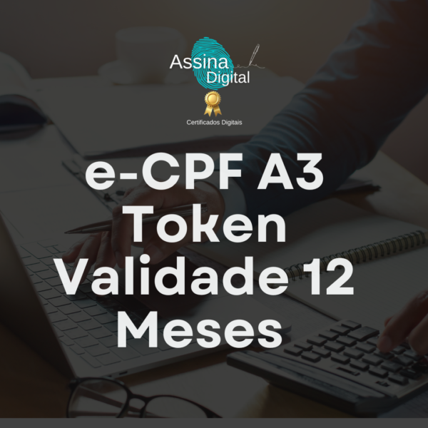 e-CPF A3 Token Validade 12 Meses